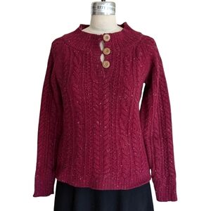 Eddie Bauer Wool & Angora Blend Sweater Size Large